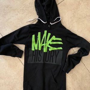 Black “make history” flag nor fail hoodie